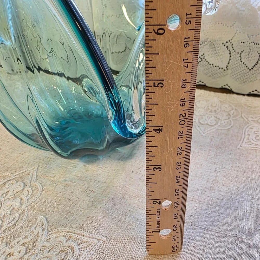 White Cristal Murano Glass Bowl 9
